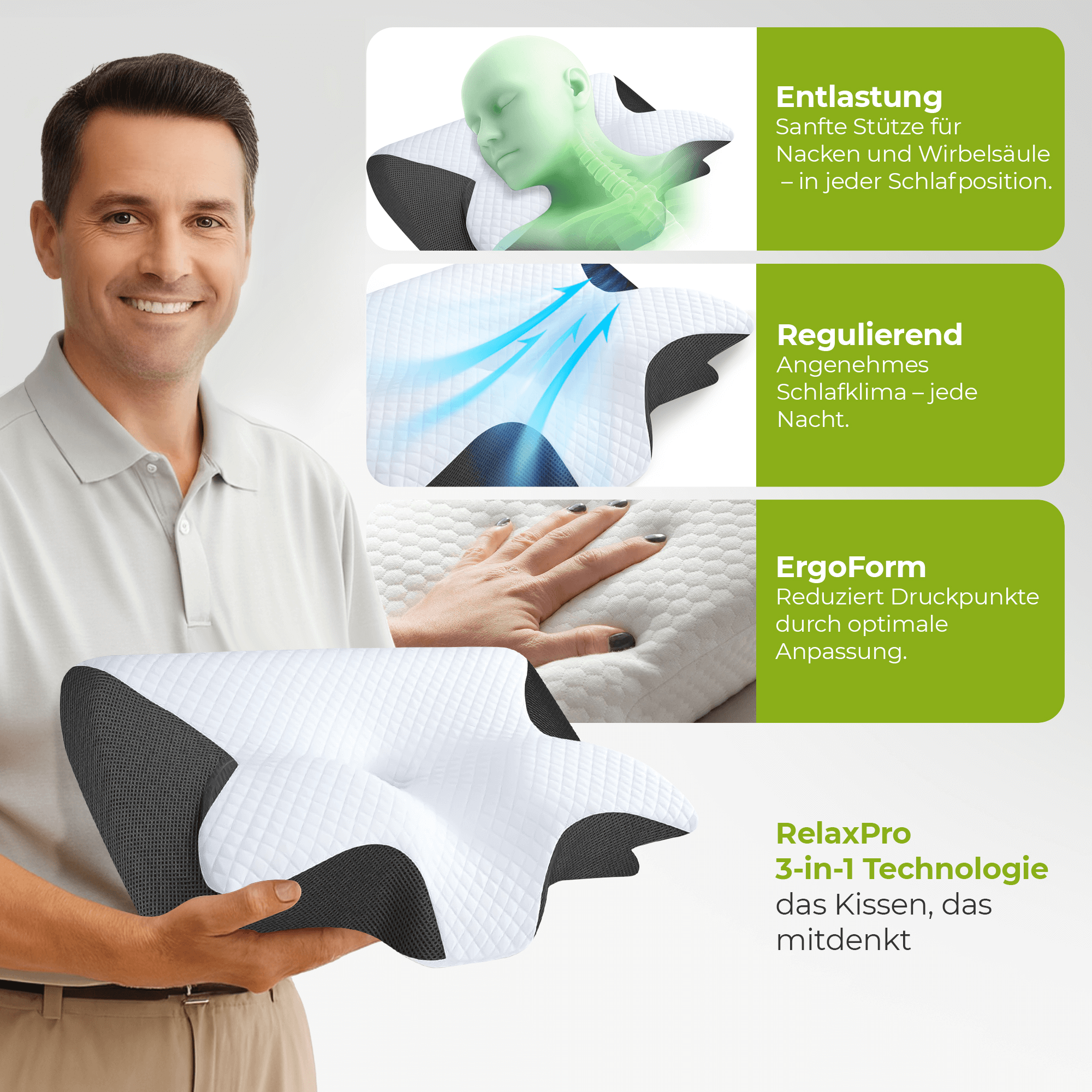 ErgoTex – dein Kissen für spürbar besseren Schlaf