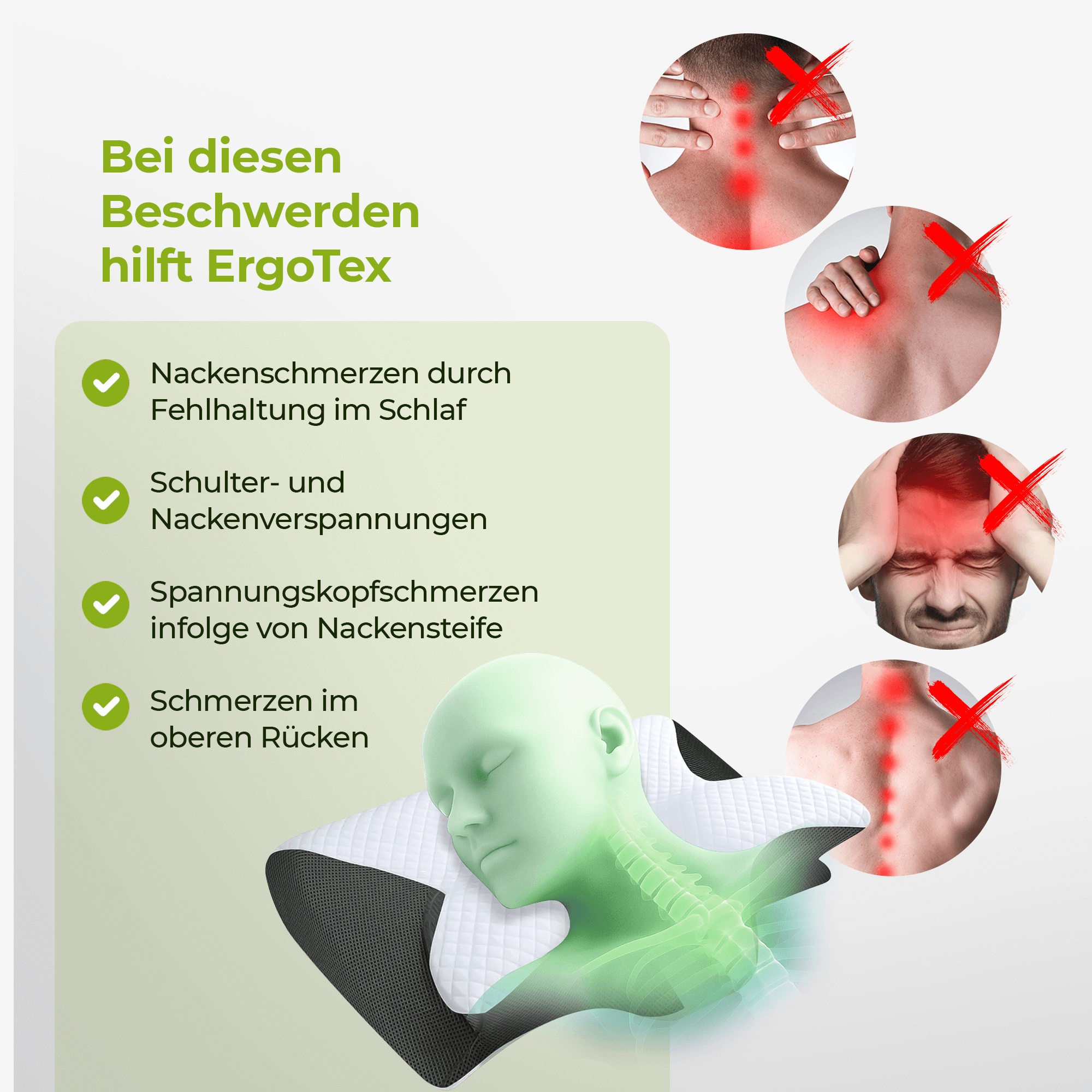 ErgoTex – dein Kissen für spürbar besseren Schlaf